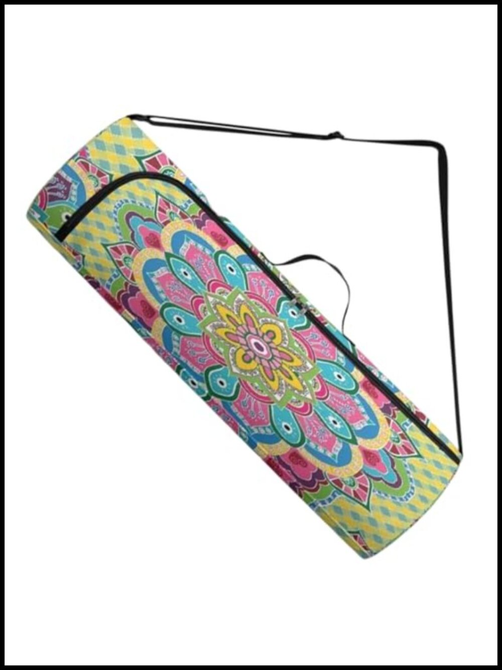 Extra Large Yoga Mat Bag Waterproof Mandala Gym Tote Adjustable Strap